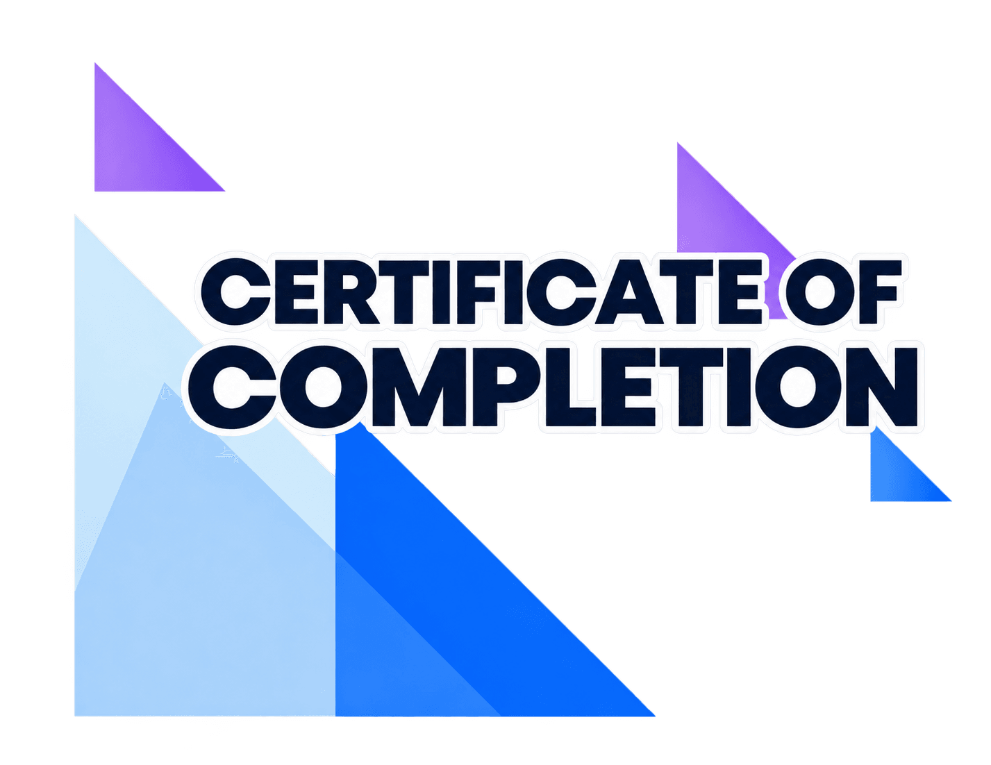 Certificate of completion artwork