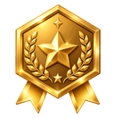 Gold achievement medal
